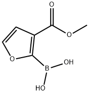3-(メトキシカルボニル)フラン-2-ボロン酸 化学構造式