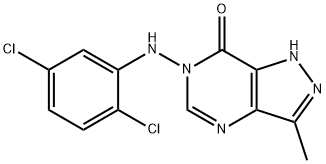 6-((2,5-Dichlorophenyl)amino)-3-methyl-1,6-dihydro-7H-pyrazolo(4,3-d)p yrimidin-7-one Structure