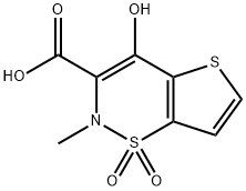 methyl 4-hydroxy-2-methyl-2H-thieno[2,3-e][1,2]thiazine-3-carboxylate 1,1-dioxide Structure