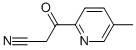 3-(5-甲基-2-吡啶基)-3-氧代丙腈, 868395-55-5, 结构式