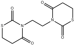 3-[2-(2,4-dioxo-1,3-thiazinan-3-yl)ethyl]-1,3-thiazinane-2,4-dione Struktur