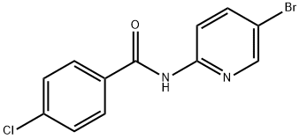 N-(5-溴-2-吡啶基)-4-氯苯甲酰胺, 86843-85-8, 结构式