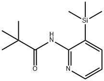 2,2-ジメチル-N-(3-トリメチルシラニル-ピリジン-2-イル)-プロピオンアミド 化学構造式