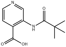 3-(2,2-ジメチル-プロピオニルアミノ)-イソニコチン酸 化学構造式