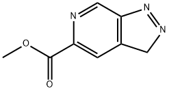 3H-吡唑并[3,4-C]吡啶-5-羧酸甲酯, 868552-25-4, 结构式