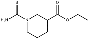3-Piperidinecarboxylic  acid,  1-(aminothioxomethyl)-,  ethyl  ester Structure