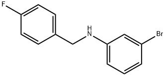 3-BroMo-N-(4-fluorobenzyl)aniline, 97% Struktur