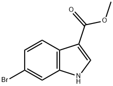 6-ブロモ-1H-インドール-3-カルボン酸メチル 化学構造式