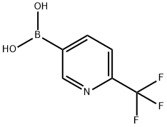2-(トリフルオロメチル)ピリジン-5-ボロン酸 化学構造式