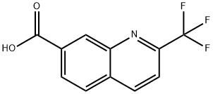 2-三氟甲基-喹啉-7-羧酸, 868662-63-9, 结构式