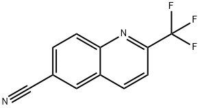 2-TRIFLUOROMETHYLQUINOLINE-6-CARBONITRILE Structure