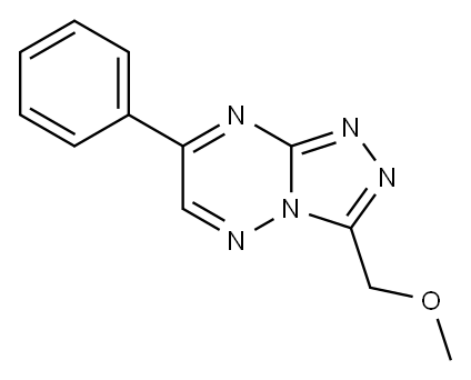 9-(methoxymethyl)-4-phenyl-1,2,5,7,8-pentazabicyclo[4.3.0]nona-2,4,6,8 -tetraene 化学構造式