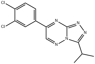 4-(3,4-dichlorophenyl)-9-propan-2-yl-1,2,5,7,8-pentazabicyclo[4.3.0]no na-2,4,6,8-tetraene Struktur