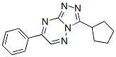 9-cyclopentyl-4-phenyl-1,2,5,7,8-pentazabicyclo[4.3.0]nona-2,4,6,8-tet raene Struktur