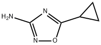 5-シクロプロピル-1,2,4-オキサジアゾール-3-アミン 化学構造式