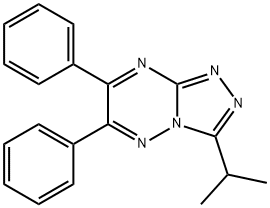 1,2,4-Triazolo(4,3-b)-1,2,4-triazine, 3-isopropyl-6,7-diphenyl- 结构式