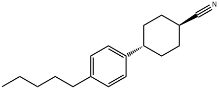 4-(TRANS-4'-N-PENTYLCYCLOHEXYL)BENZONITRILE Struktur