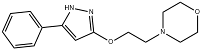 3-Phenyl-5-morpholinoethoxypyrazole Structure
