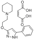 3-Phenyl-5-piperidinoethoxy-pyrazole maleate,86871-59-2,结构式