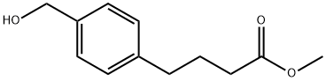 Benzenebutanoic acid, 4-(hydroxyMethyl)-, Methyl ester Structure