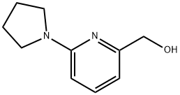 (6-pyrrolidin-1-ylpyrid-2-yl)methanol 化学構造式
