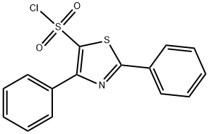 2,4-DIPHENYL-1,3-THIAZOLE-5-SULFONYL CHLORIDE Structure
