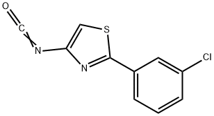 イソシアン酸2-(3-クロロフェニル)-1,3-チアゾール-4-イル 化学構造式