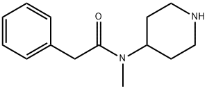 N-METHYL-N-4-PIPERIDINYL-BENZENEACETAMIDE Structure