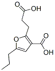 3-carboxy-5-propyl-2-furanpropionic acid Structure
