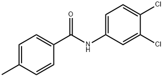 N-(3,4-ジクロロフェニル)-4-メチルベンズアミド 化学構造式