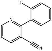 2-(2-FLUOROPHENYL)NICOTINONITRILE, 868944-69-8, 结构式