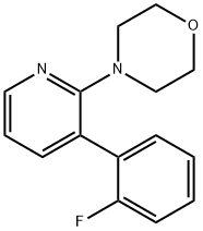 3-(2-fluorophenyl)-2-morpholinopyridine Structure