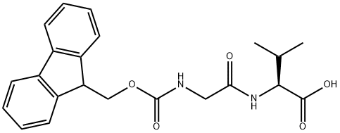 Fmoc-Gly-L-Val-OH 化学構造式
