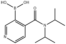 4-(DiisopropylcarbaMoyl)pyridin-3-ylboronic acid Structure