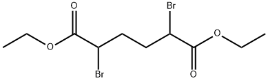 Diethyl 2,5-dibromohexanedioate Struktur