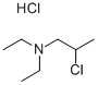 2-CHLORO-N,N-DIETHYLPROPANAMINE HYDROCHLORIDE Structure