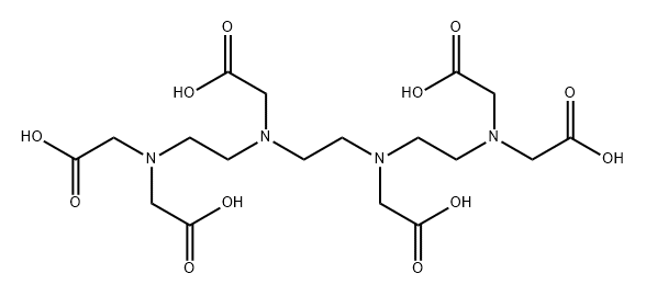 TRIETHYLENETETRAMINE-N,N,N',N'',N''',N'''-HEXAACETIC ACID Structure