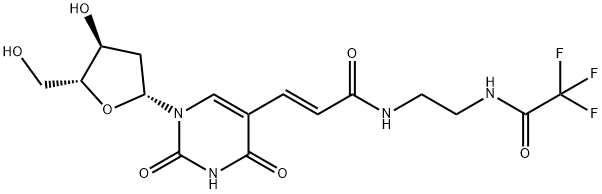 5-[N-(2-(TRIFLUOROACETAMIDO)ETHYL)-3-(E)-ACRYLAMIDO]-2'-DEOXYURIDINE Structure