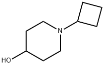 1-シクロブチルピペリジン-4-オール 化学構造式