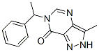 7-methyl-3-(1-phenylethyl)-3,5,8,9-tetrazabicyclo[4.3.0]nona-4,6,9-tri en-2-one 结构式