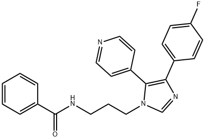 BenzaMide, N-[3-[4-(4-fluorophenyl)-5-(4-pyridinyl)-1H-iMidazol-1-yl]propyl]- Structure