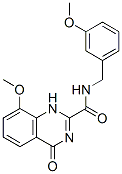 2-Quinazolinecarboxamide,  1,4-dihydro-8-methoxy-N-[(3-methoxyphenyl)methyl]-4-oxo-  (9CI) Struktur
