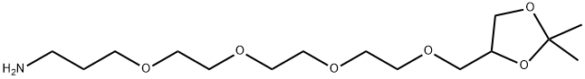 15,16-O-(ISOPROPYLIDENE)-4,7,10,13-TETRAOXA-HEXADECYLAMINE|1-(2,2-二甲基-1,3-二氧杂环戊烷-4-基)-2,5,8,11-四氧杂十四烷-14-胺