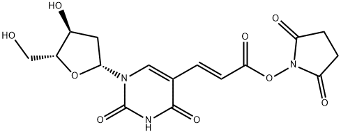 (E)-5-[2-(2-CARBOXYVINYL)]-2'-DEOXYURIDINE N-HYDROXY-SUCCIMIDE ESTER Struktur