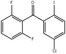 (5-CHLORO-2-IODOPHENYL) 2,6-DIFLUOROPHENYL METHANO,869365-97-9,结构式