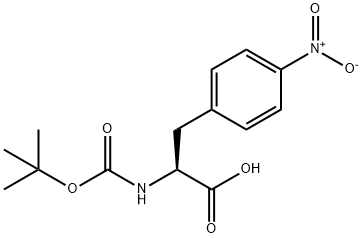 2-TERT-BUTOXYCARBONYLAMINO-3-(4-NITRO-PHENYL)-PROPIONIC ACID Structure