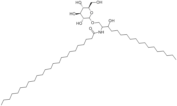 N-LIGNOCEROYLDIHYDRO-GLUCOCEREBROSIDE 结构式