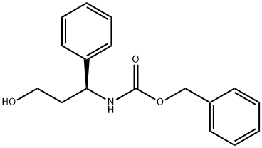 N-[(1S)-3-Hydroxy-1-phenylpropyl]carbamic acid benzyl ester Struktur