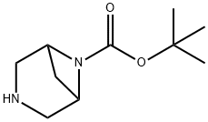 3,6-Diazabicyclo[3.1.1]heptane-6-carboxylic acid tert-butyl ester Structure