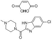 1-[(5-CHLORO-1H-BENZIMIDAZOL-2-YL)CARBONYL]-4-METHYLPIPERAZINE MALEATE Structure